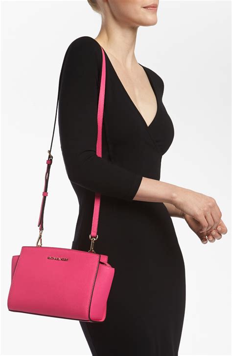 pink michael kors shoulder purse|Michael Kors purses hot pink.